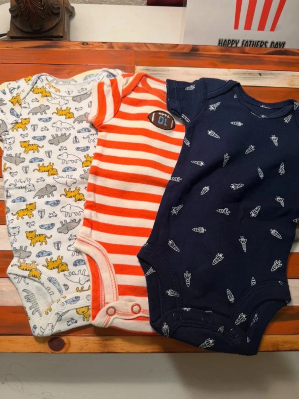 Newborn onesies get all 3